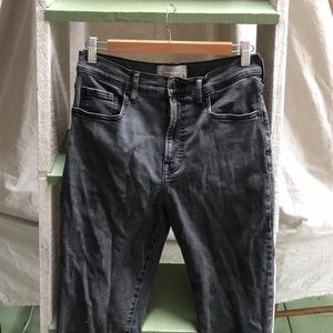 Everlane Stretch High Rise Skinny 29 washed black